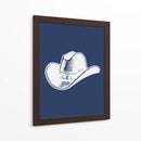 Sombrero de vaquero azul marino - Jolly and Dash | Cuadro decorativo de Canvas Lab