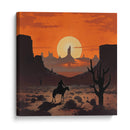 Vaquero al Atardecer - Andreas Magnusson | Cuadro decorativo de Canvas Lab
