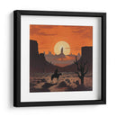 Vaquero al Atardecer - Andreas Magnusson | Cuadro decorativo de Canvas Lab