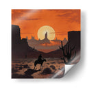 Vaquero al Atardecer - Andreas Magnusson | Cuadro decorativo de Canvas Lab