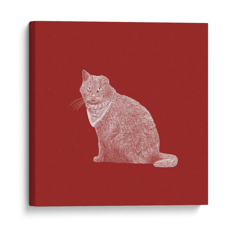 Gato bandido rudo - Anyone Can Yeehaw | Cuadro decorativo de Canvas Lab