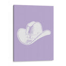 Sombrero de vaquero morado - Jolly and Dash | Cuadro decorativo de Canvas Lab