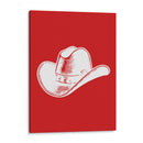 Sombrero de vaquero rojo - Jolly and Dash | Cuadro decorativo de Canvas Lab