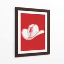 Sombrero de vaquero rojo - Jolly and Dash | Cuadro decorativo de Canvas Lab