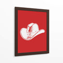 Sombrero de vaquero rojo - Jolly and Dash | Cuadro decorativo de Canvas Lab
