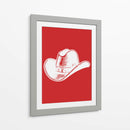 Sombrero de vaquero rojo - Jolly and Dash | Cuadro decorativo de Canvas Lab