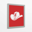 Sombrero de vaquero rojo - Jolly and Dash | Cuadro decorativo de Canvas Lab