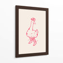 Pato con botas vaqueras en rosa - Tara Royle | Cuadro decorativo de Canvas Lab