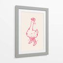 Pato con botas vaqueras en rosa - Tara Royle | Cuadro decorativo de Canvas Lab