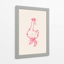 Pato con botas vaqueras en rosa - Tara Royle | Cuadro decorativo de Canvas Lab