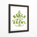Arte de pared de vaquera Belle Of The Brawl - The Whiskey Ginger | Cuadro decorativo de Canvas Lab
