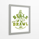 Arte de pared de vaquera Belle Of The Brawl - The Whiskey Ginger | Cuadro decorativo de Canvas Lab