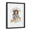 Clean Hands Dirty Money Póker Cowgirl - The Whiskey Ginger | Cuadro decorativo de Canvas Lab