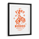 My First Rodeo Jackson Wyoming a caballo vaquera - The Whiskey Ginger | Cuadro decorativo de Canvas Lab