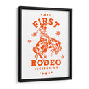 My First Rodeo Jackson Wyoming a caballo vaquera - The Whiskey Ginger | Cuadro decorativo de Canvas Lab
