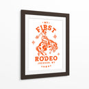My First Rodeo Jackson Wyoming a caballo vaquera - The Whiskey Ginger | Cuadro decorativo de Canvas Lab