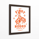 My First Rodeo Jackson Wyoming a caballo vaquera - The Whiskey Ginger | Cuadro decorativo de Canvas Lab