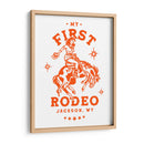 My First Rodeo Jackson Wyoming a caballo vaquera - The Whiskey Ginger | Cuadro decorativo de Canvas Lab