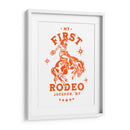My First Rodeo Jackson Wyoming a caballo vaquera - The Whiskey Ginger | Cuadro decorativo de Canvas Lab