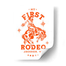My First Rodeo Jackson Wyoming a caballo vaquera - The Whiskey Ginger | Cuadro decorativo de Canvas Lab