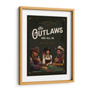 The Outlaws Are All In: el arte de póker de vaqueros geniales - The Whiskey Ginger | Cuadro decorativo de Canvas Lab