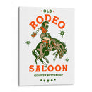 Old Rodeo Saloon Cowgirl: Giddyup Buttercup - The Whiskey Ginger | Cuadro decorativo de Canvas Lab