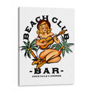 Beach Club Bar. Chica Pin-up estilo Sailor Jerry tocando la guitarra - The Whiskey Ginger | Cuadro decorativo de Canvas Lab