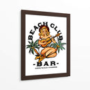 Beach Club Bar. Chica Pin-up estilo Sailor Jerry tocando la guitarra - The Whiskey Ginger | Cuadro decorativo de Canvas Lab