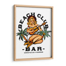 Beach Club Bar. Chica Pin-up estilo Sailor Jerry tocando la guitarra - The Whiskey Ginger | Cuadro decorativo de Canvas Lab