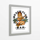 Beach Club Bar. Chica Pin-up estilo Sailor Jerry tocando la guitarra - The Whiskey Ginger | Cuadro decorativo de Canvas Lab