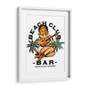 Beach Club Bar. Chica Pin-up estilo Sailor Jerry tocando la guitarra - The Whiskey Ginger | Cuadro decorativo de Canvas Lab
