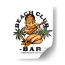 Beach Club Bar. Chica Pin-up estilo Sailor Jerry tocando la guitarra - The Whiskey Ginger | Cuadro decorativo de Canvas Lab