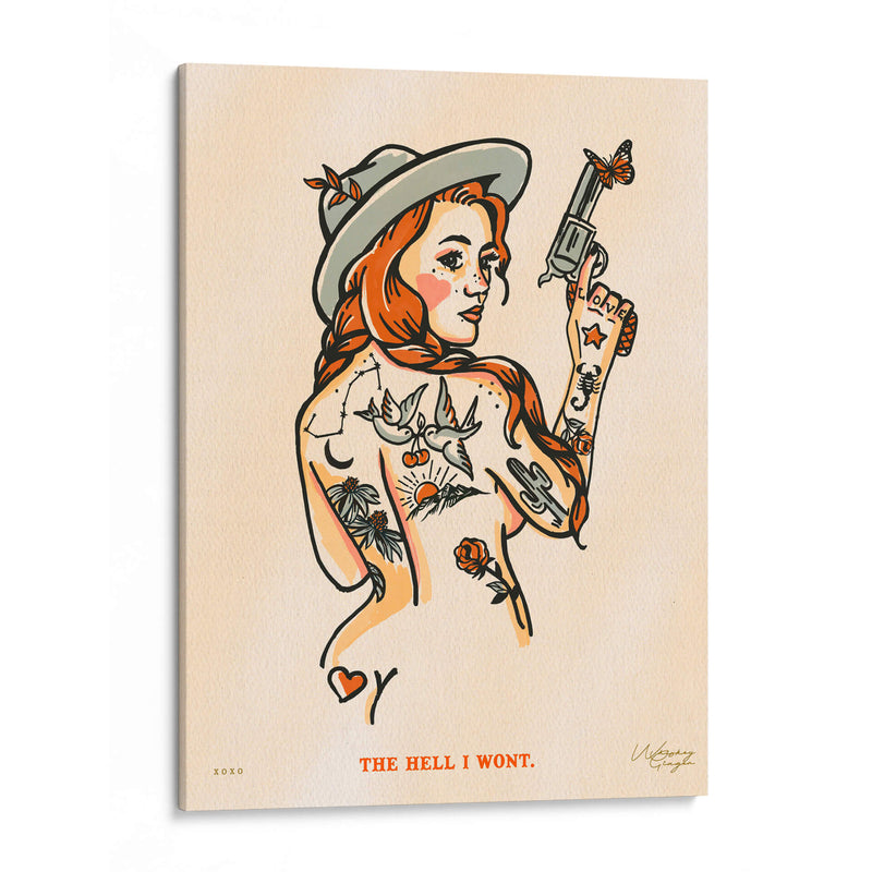 The Hell I Won't - The Whiskey Ginger | Cuadro decorativo de Canvas Lab