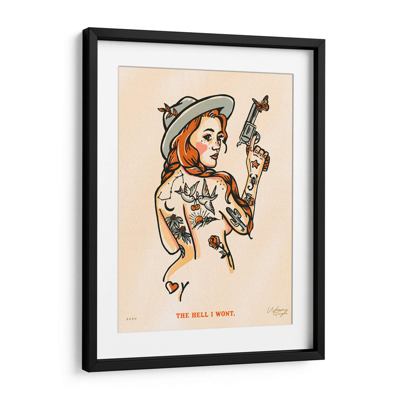 The Hell I Won't - The Whiskey Ginger | Cuadro decorativo de Canvas Lab