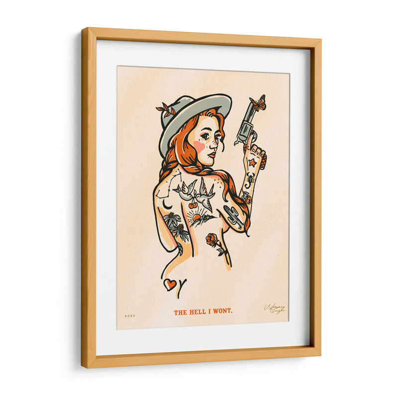 The Hell I Won't - The Whiskey Ginger | Cuadro decorativo de Canvas Lab