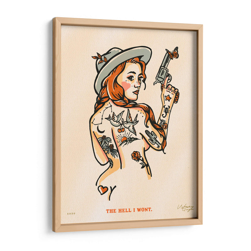 The Hell I Won't - The Whiskey Ginger | Cuadro decorativo de Canvas Lab