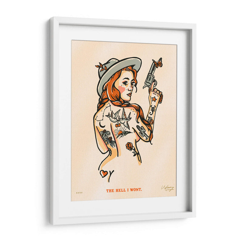 The Hell I Won't - The Whiskey Ginger | Cuadro decorativo de Canvas Lab