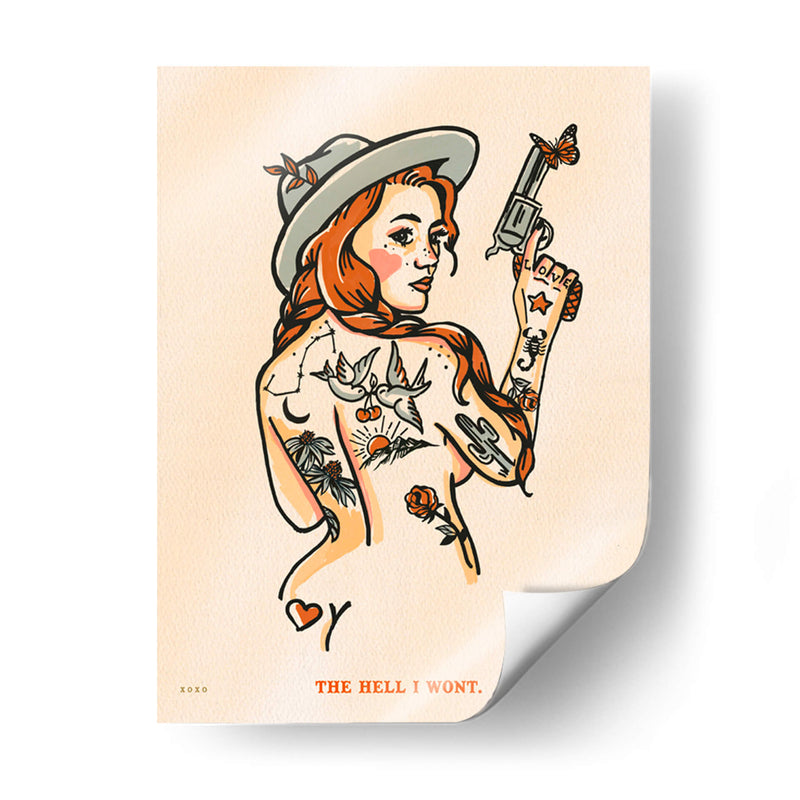 The Hell I Won't - The Whiskey Ginger | Cuadro decorativo de Canvas Lab