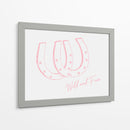 Herradura Wild and Free Rosa - Jolly and Dash | Cuadro decorativo de Canvas Lab