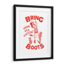 Bring Your Ass Kickin' Boots, divertida vaquera del oeste. - The Whiskey Ginger | Cuadro decorativo de Canvas Lab