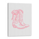 Botas vaqueras rosas con lazo - Jolly and Dash | Cuadro decorativo de Canvas Lab