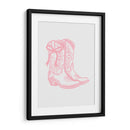 Botas vaqueras rosas con lazo - Jolly and Dash | Cuadro decorativo de Canvas Lab