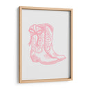 Botas vaqueras rosas con lazo - Jolly and Dash | Cuadro decorativo de Canvas Lab