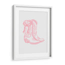 Botas vaqueras rosas con lazo - Jolly and Dash | Cuadro decorativo de Canvas Lab