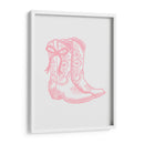 Botas vaqueras rosas con lazo - Jolly and Dash | Cuadro decorativo de Canvas Lab