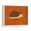 Sonny el Erizo Corriendo con Botas de Vaquero - Anyone Can Yeehaw | Cuadro decorativo de Canvas Lab