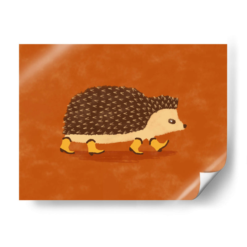 Sonny el Erizo Corriendo con Botas de Vaquero - Anyone Can Yeehaw | Cuadro decorativo de Canvas Lab