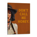 Don't Call Me Honey: Arte de Vaquera Western Ruda - The Whiskey Ginger | Cuadro decorativo de Canvas Lab