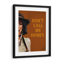 Don't Call Me Honey: Arte de Vaquera Western Ruda - The Whiskey Ginger | Cuadro decorativo de Canvas Lab
