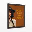 Don't Call Me Honey: Arte de Vaquera Western Ruda - The Whiskey Ginger | Cuadro decorativo de Canvas Lab
